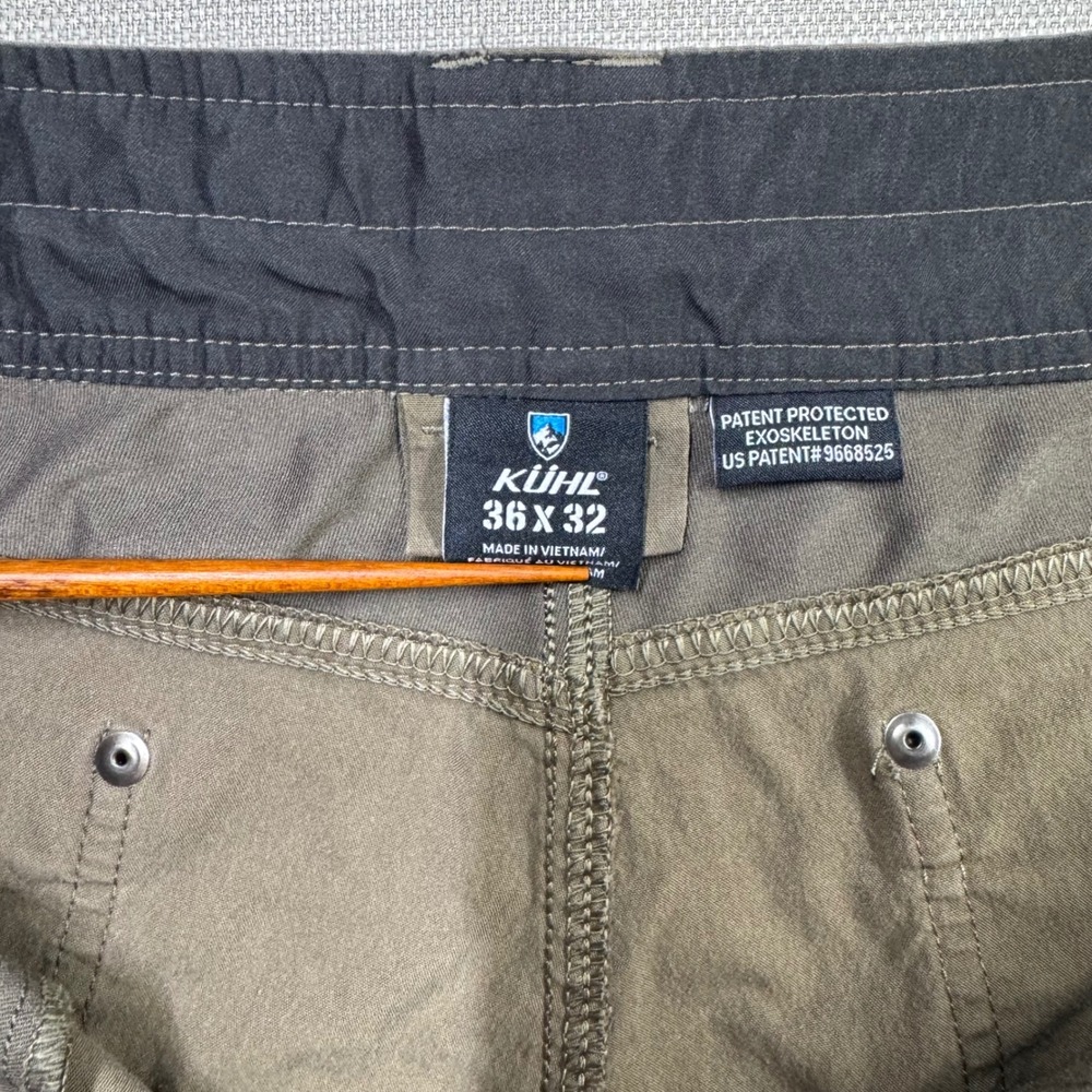 Kuhl Radikl Mens 36x32 Hiking Outdoor Hybrid Utility Pants Brown - Picture 8 of 14